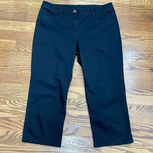 Worth Black Cropped Trouser